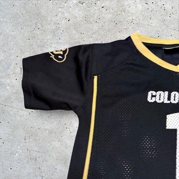 Colorado Buffaloes Youth Jersey Size XS 4/5 Rivalry Threads #1 Black Gold - Picture 4 of 10